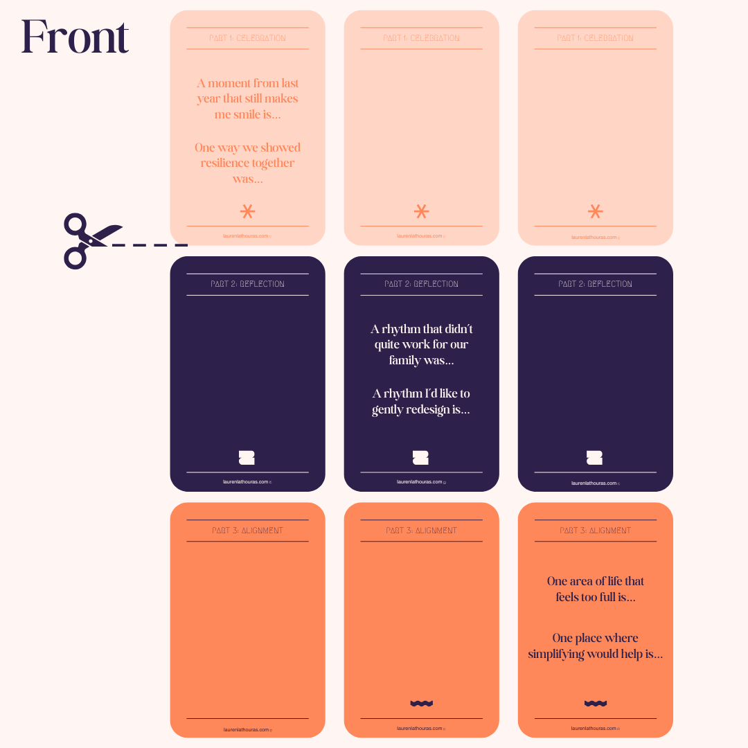 Date Night Card Deck: Reflection & Planning