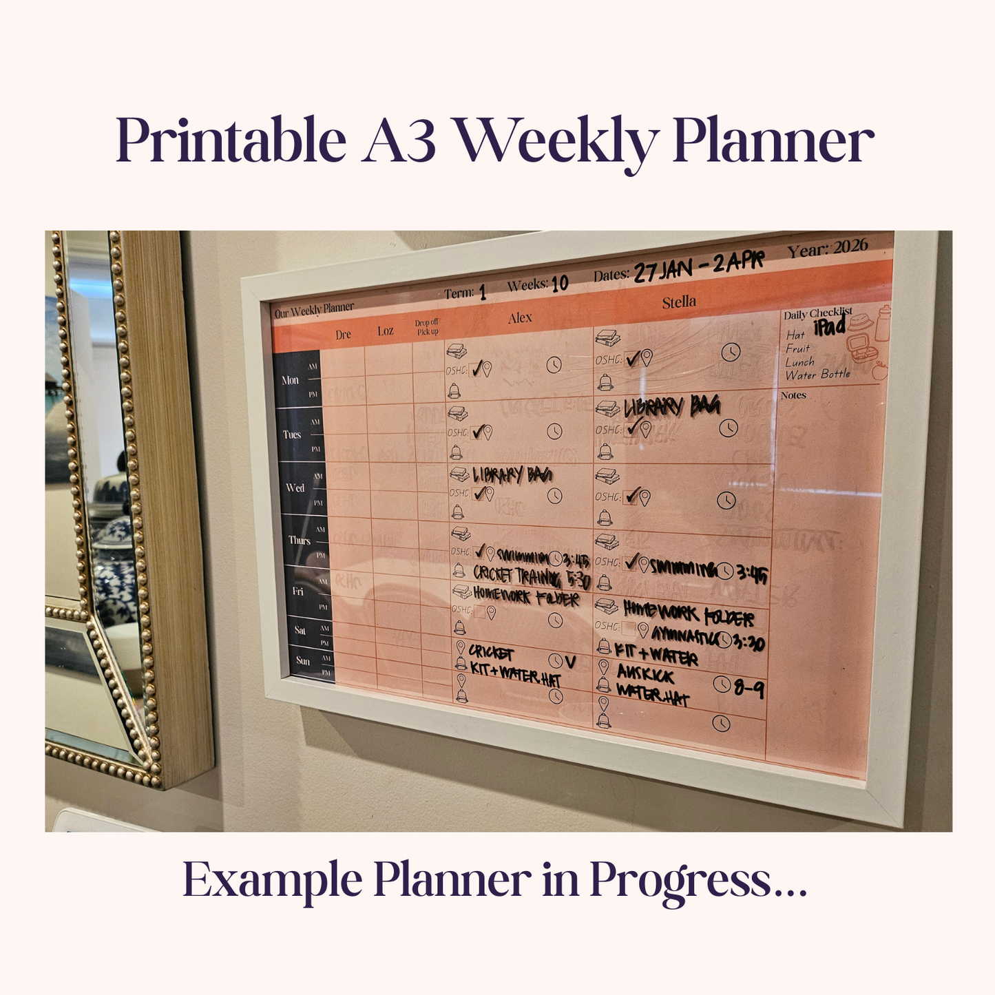 Weekly Family Planner